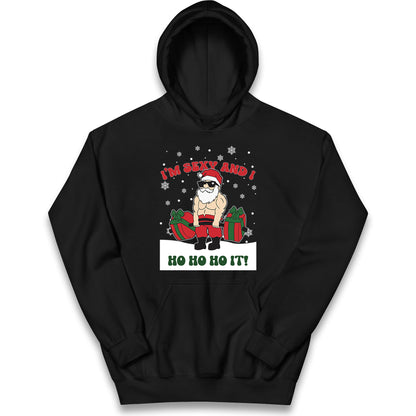 Santa Claus Ho Ho Ho Kids Hoodie