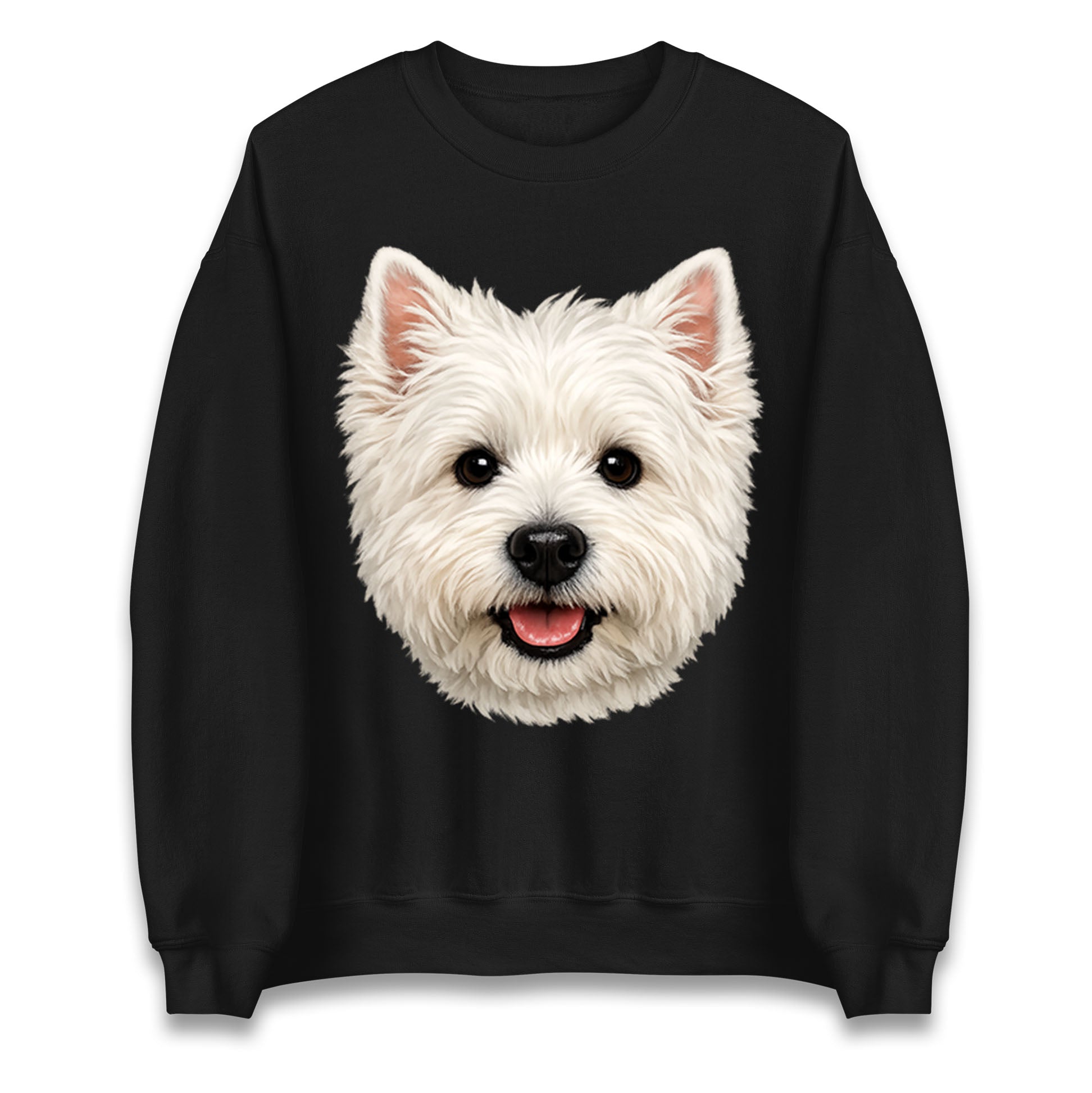 West Highland White Terrier Dog Face Kids Jumper