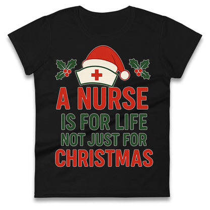 Nursing Christmas Ladies T Shirt