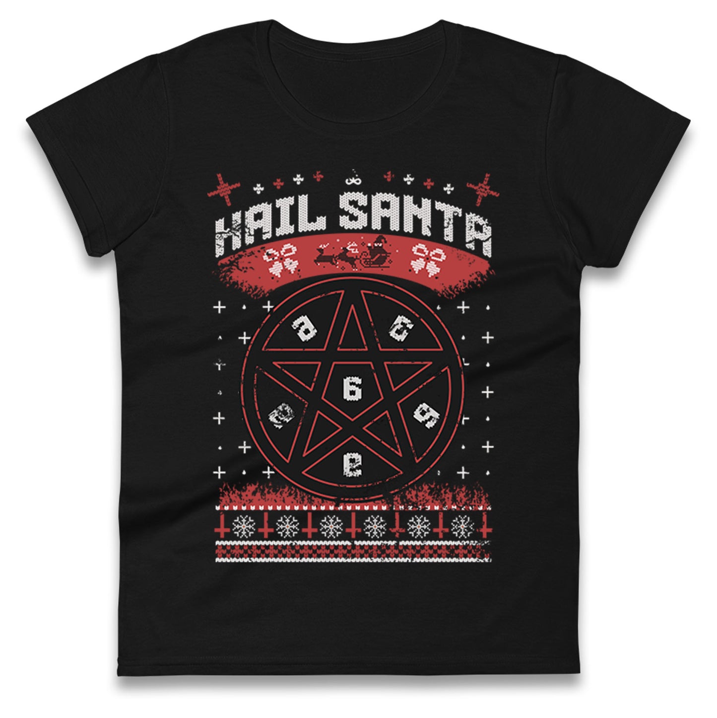 Hail Santa Ladies T Shirt
