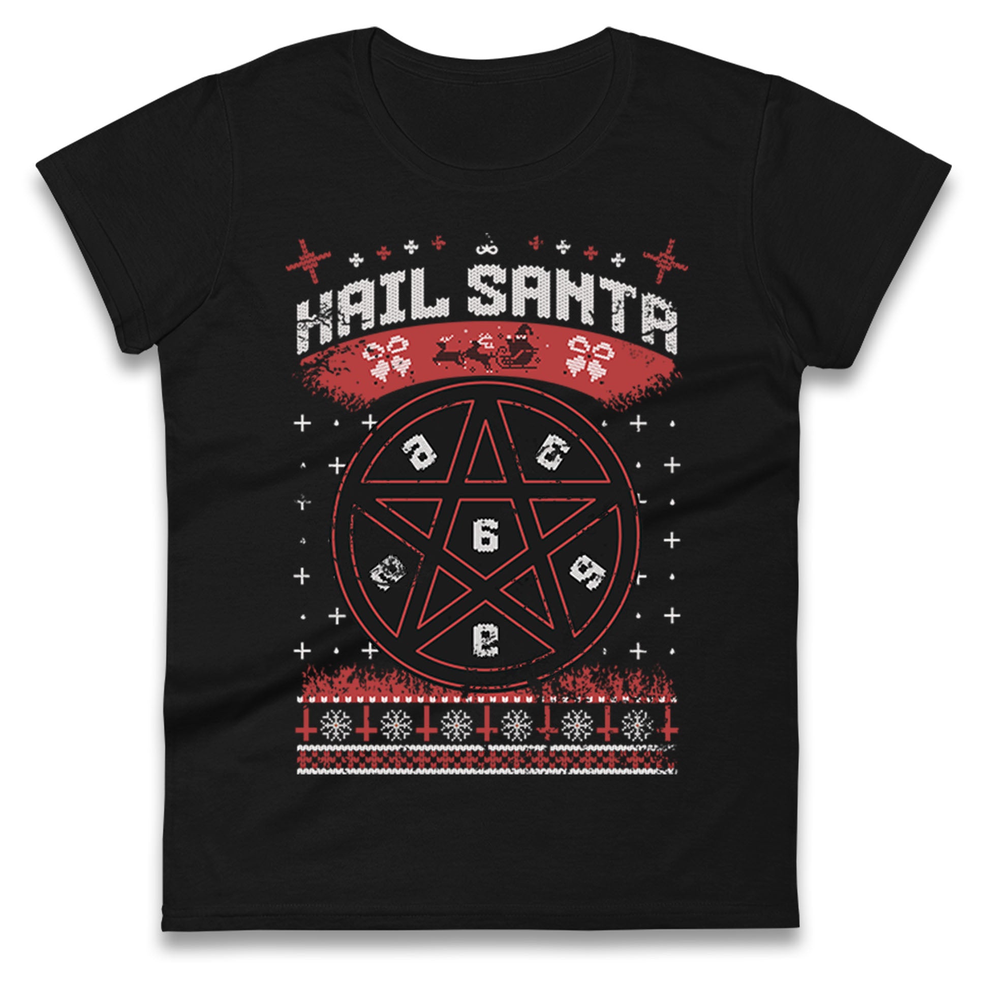 Hail Santa Ladies T Shirt