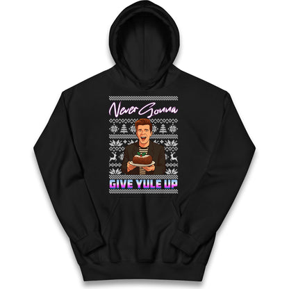 Rick Astley Christmas Kids Hoodie
