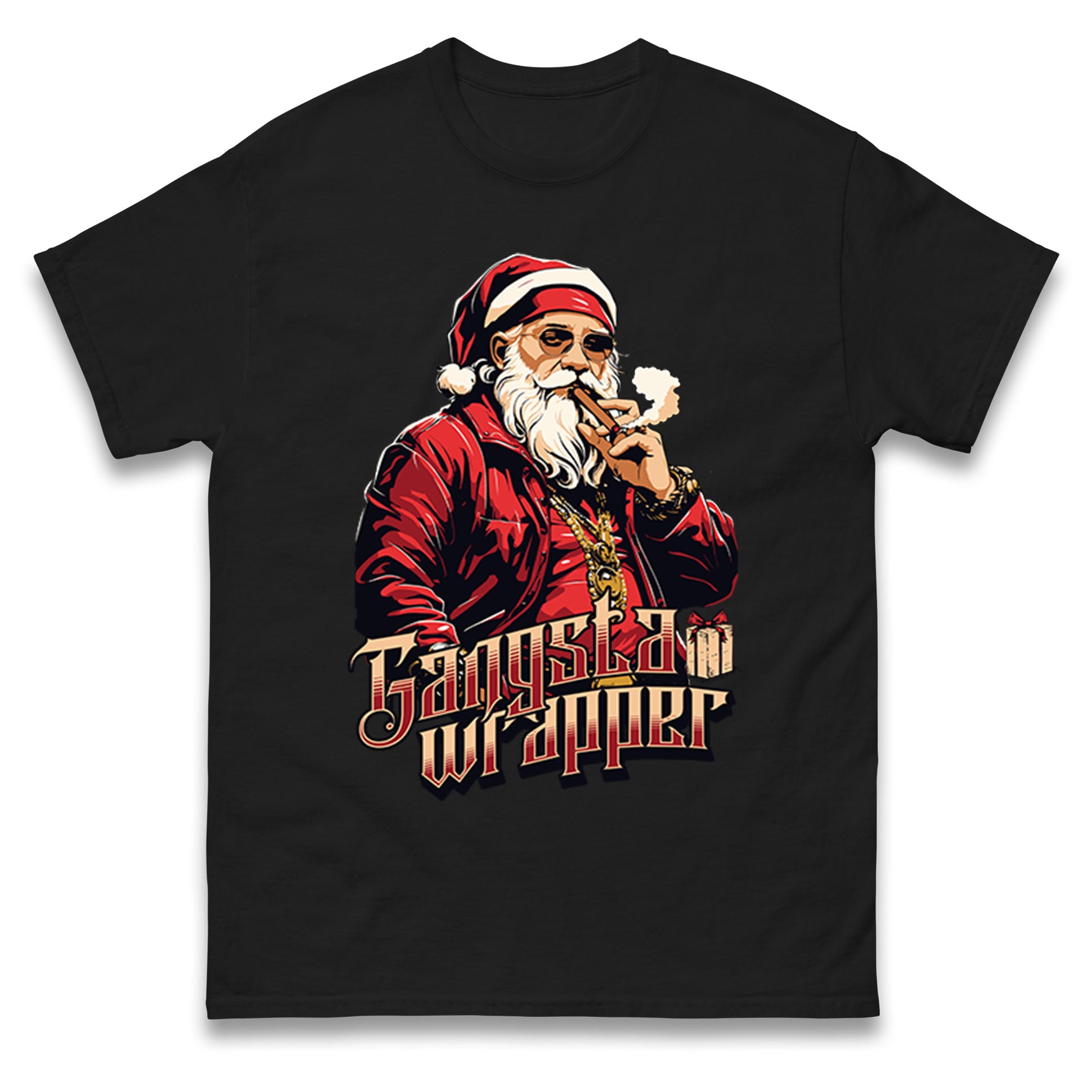 Santa Claus Gangster T Shirt