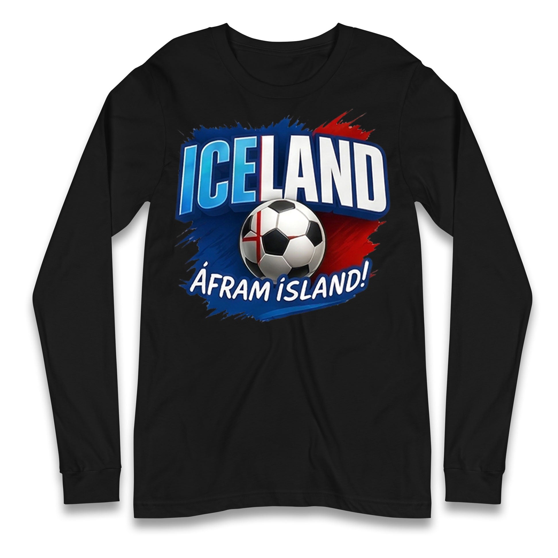 Iceland Retro World Cup Longsleeve T Shirt