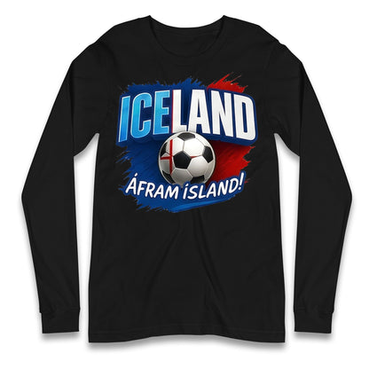 Iceland Retro World Cup Longsleeve T Shirt