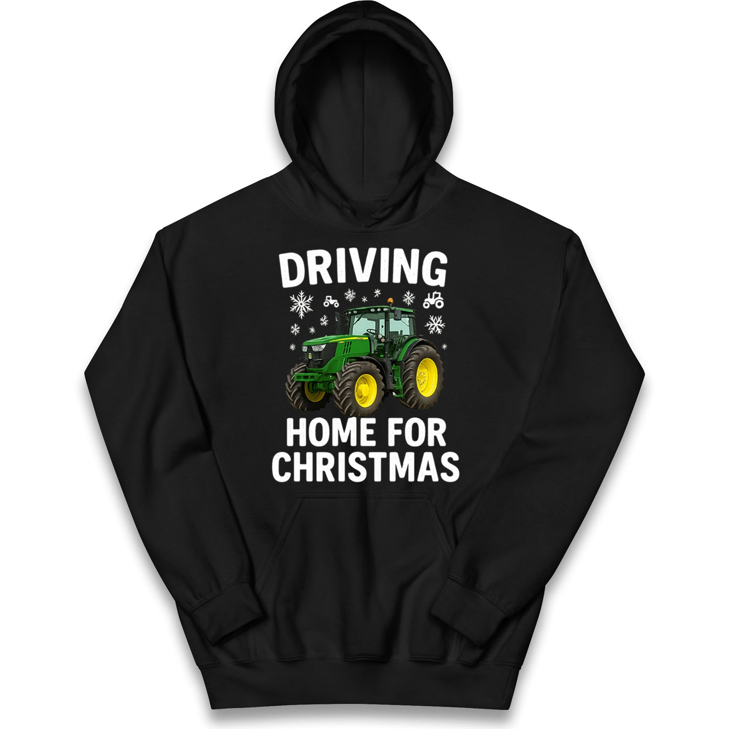John Deere Tractor Christmas Kids Hoodie