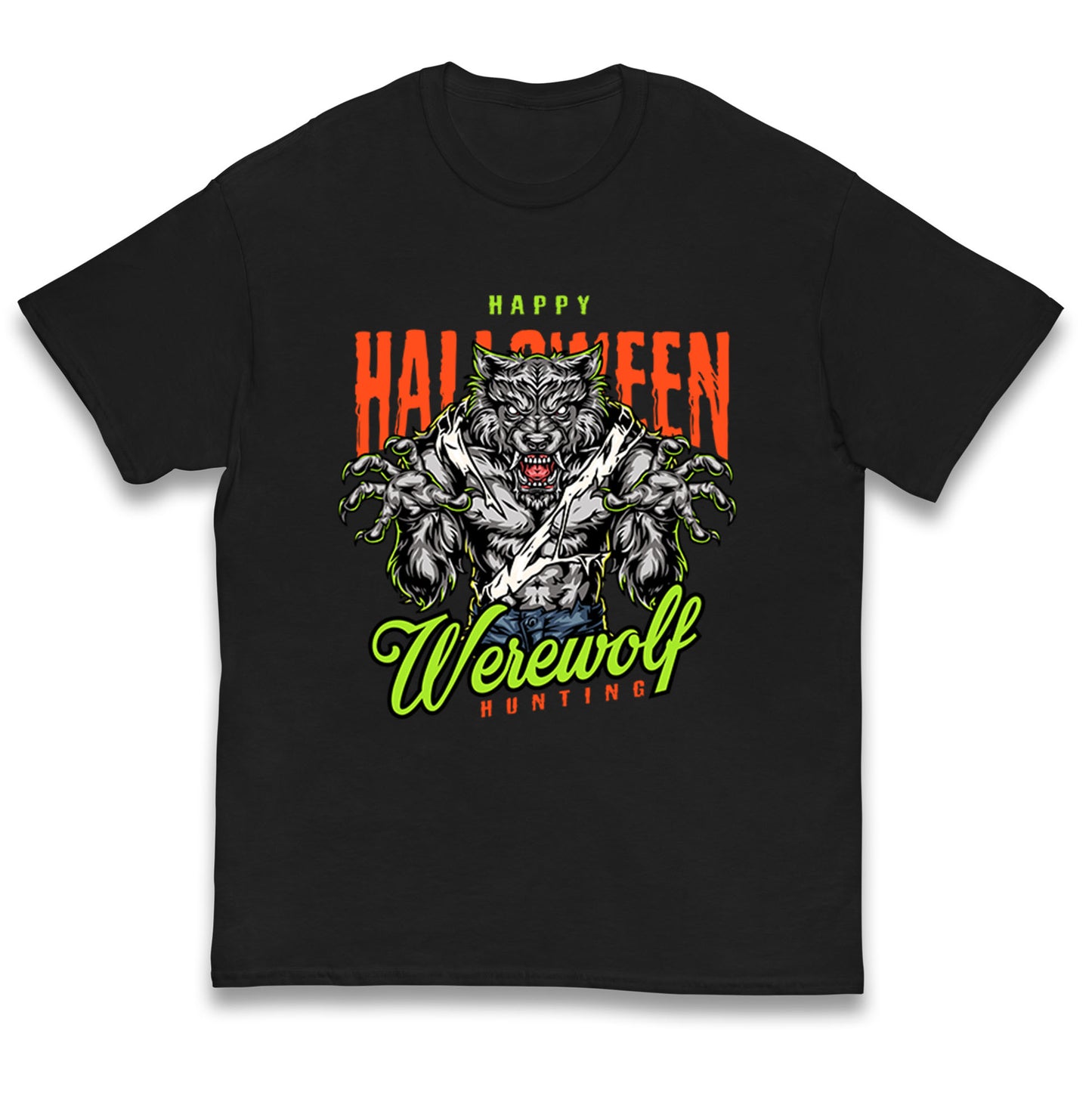 Halloween Werewolf Kids T Shirt