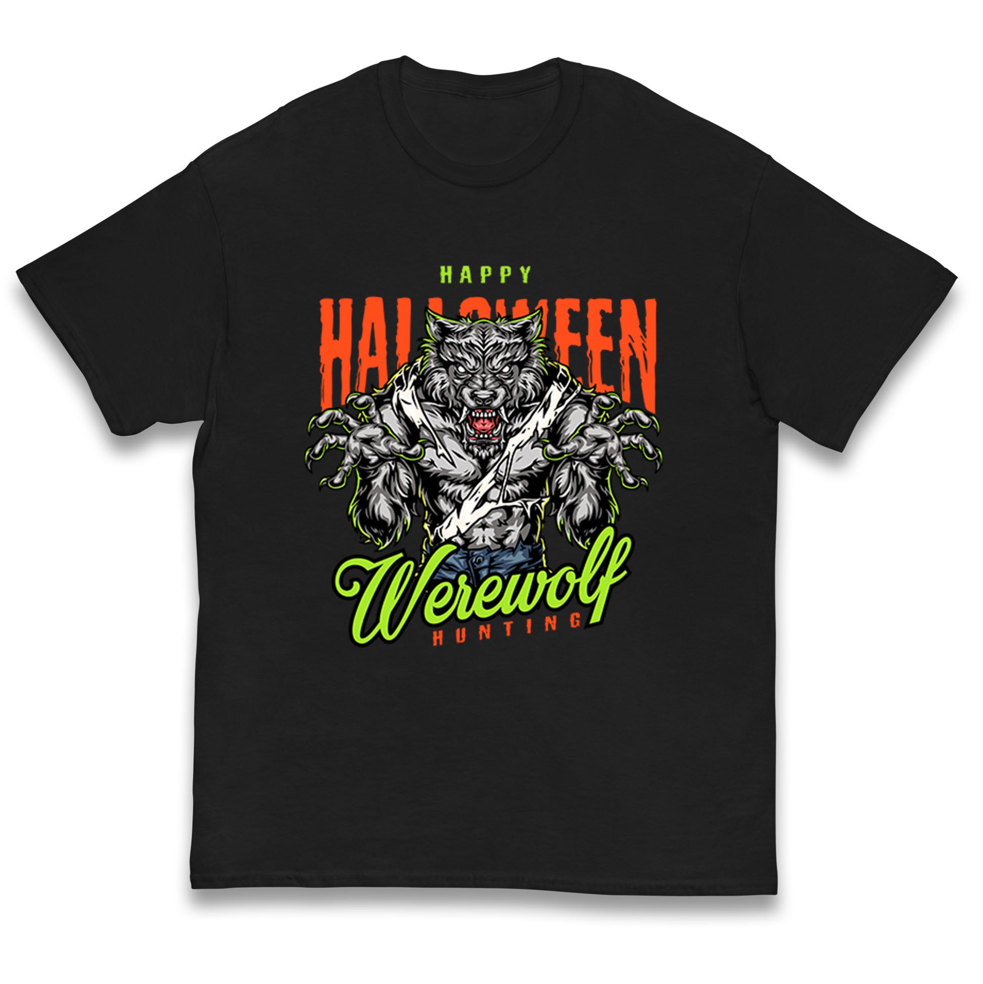 Halloween Werewolf Kids T Shirt