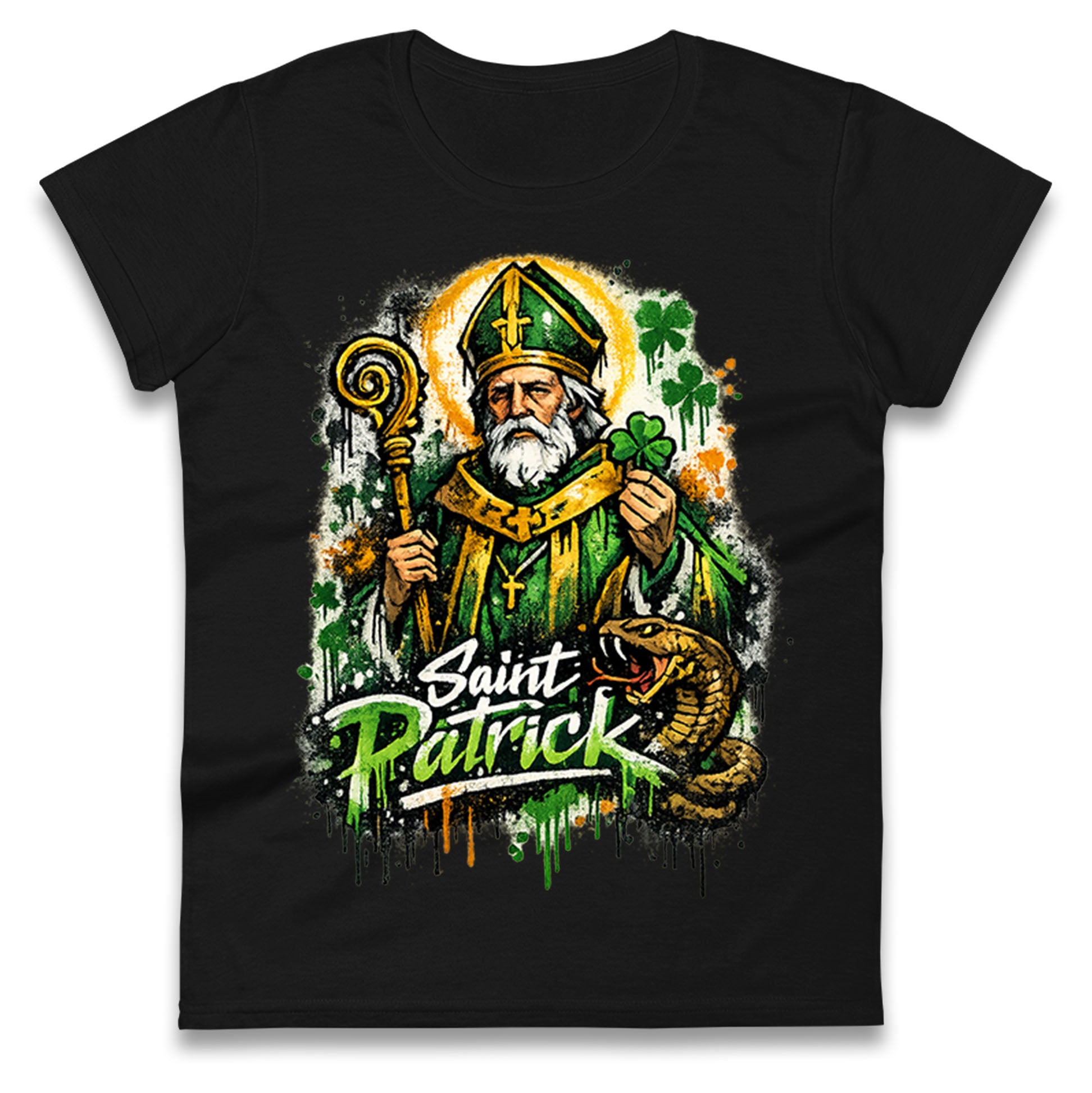 Saint Patrick Ireland Ladies T Shirt