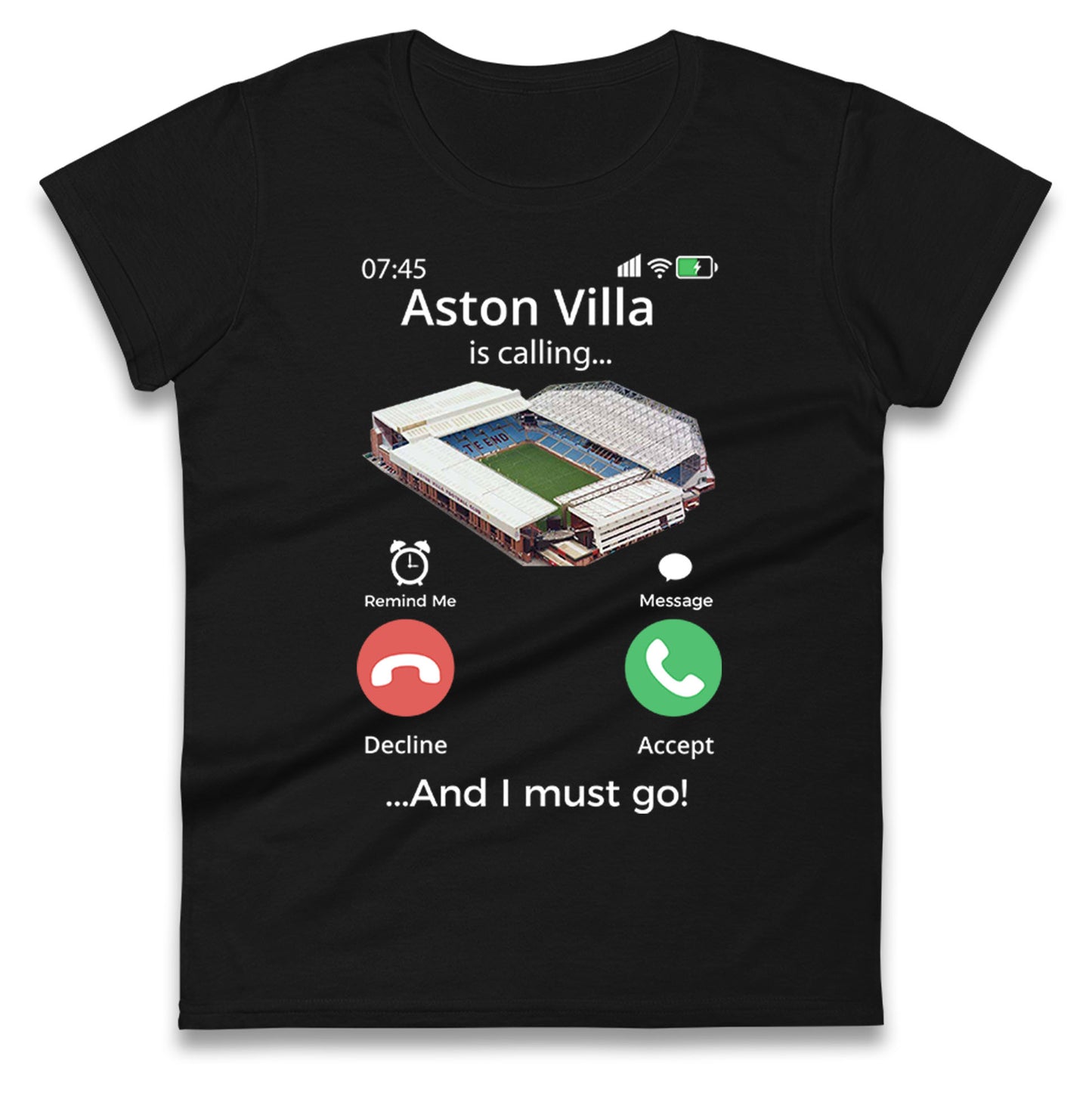 aston villa womens t shirt