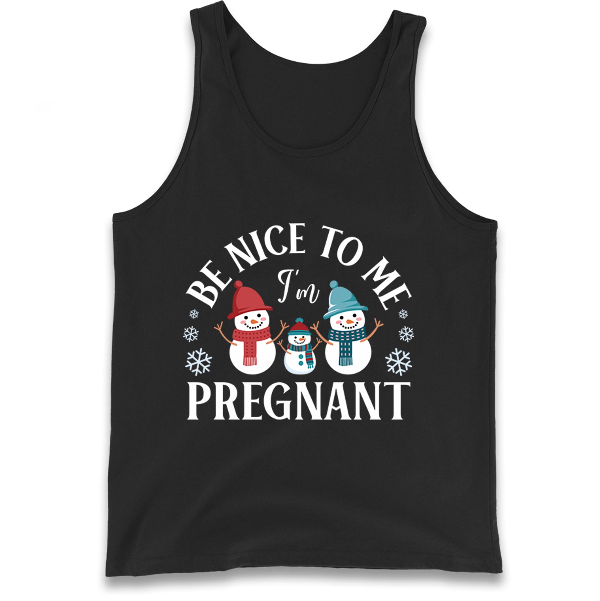 Pregnant At Christmas Tank Top