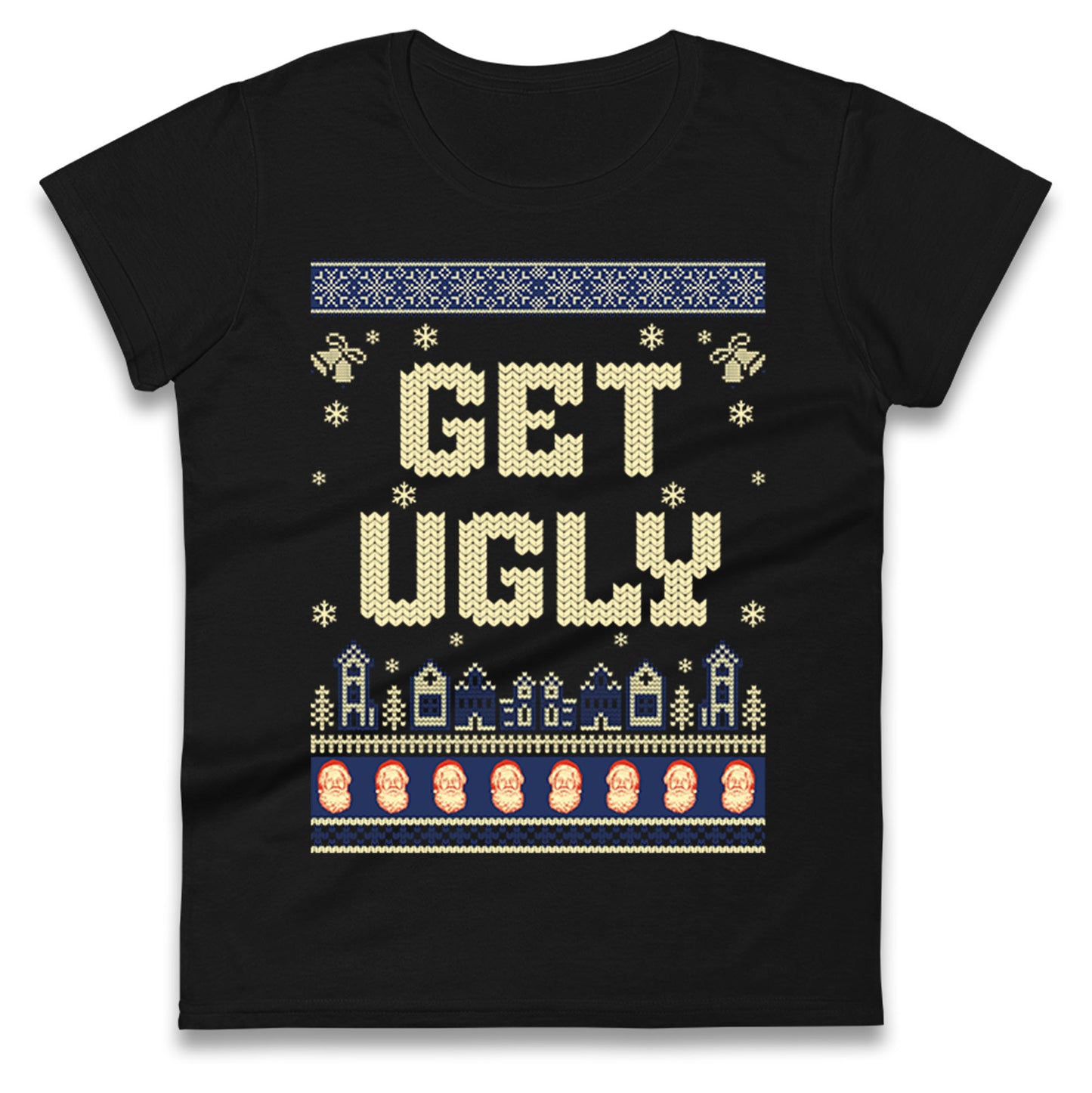 Ugly christmas Ladies T Shirt