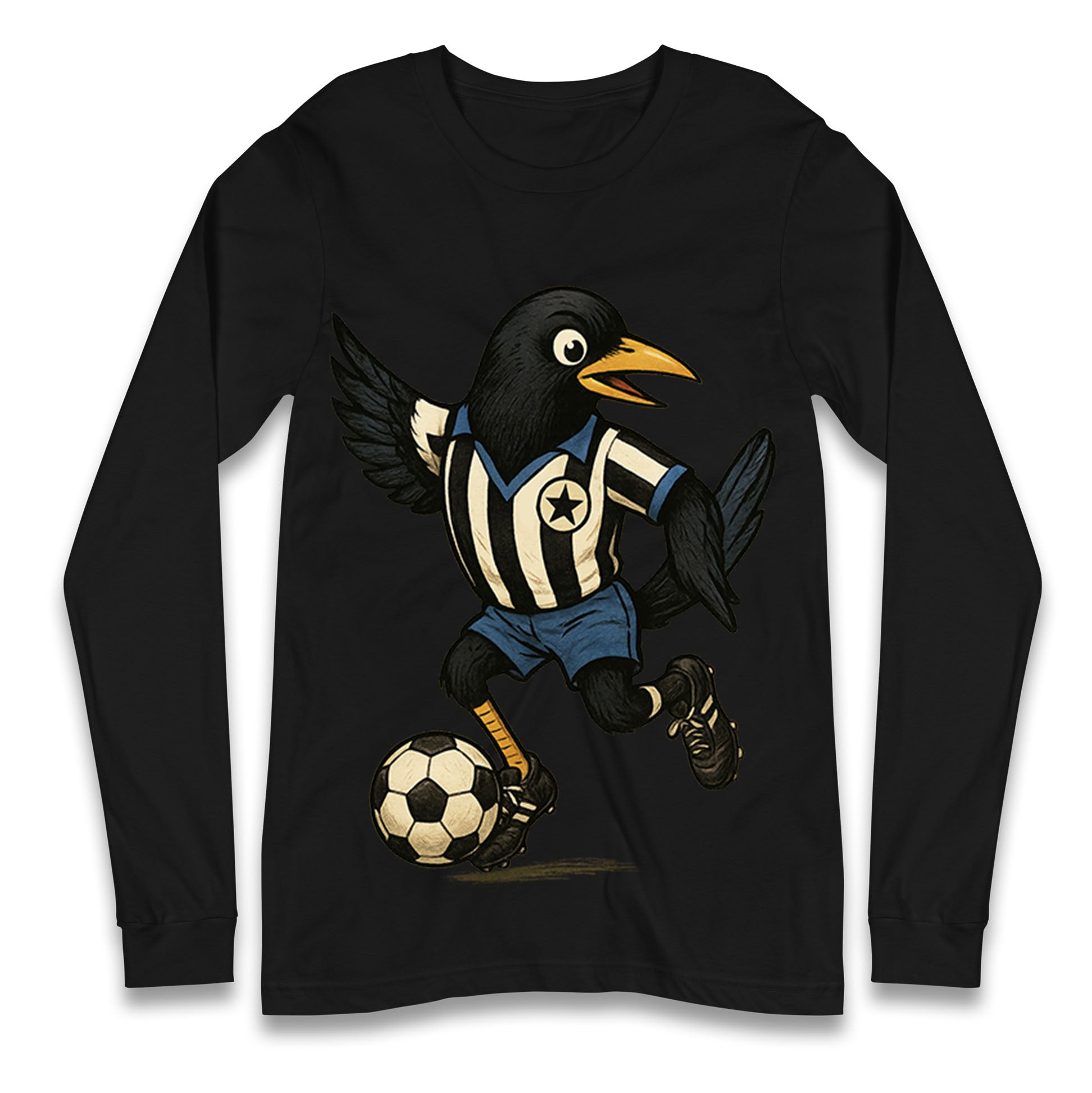 Retro Newcastle United Football Longsleeve T Shirt