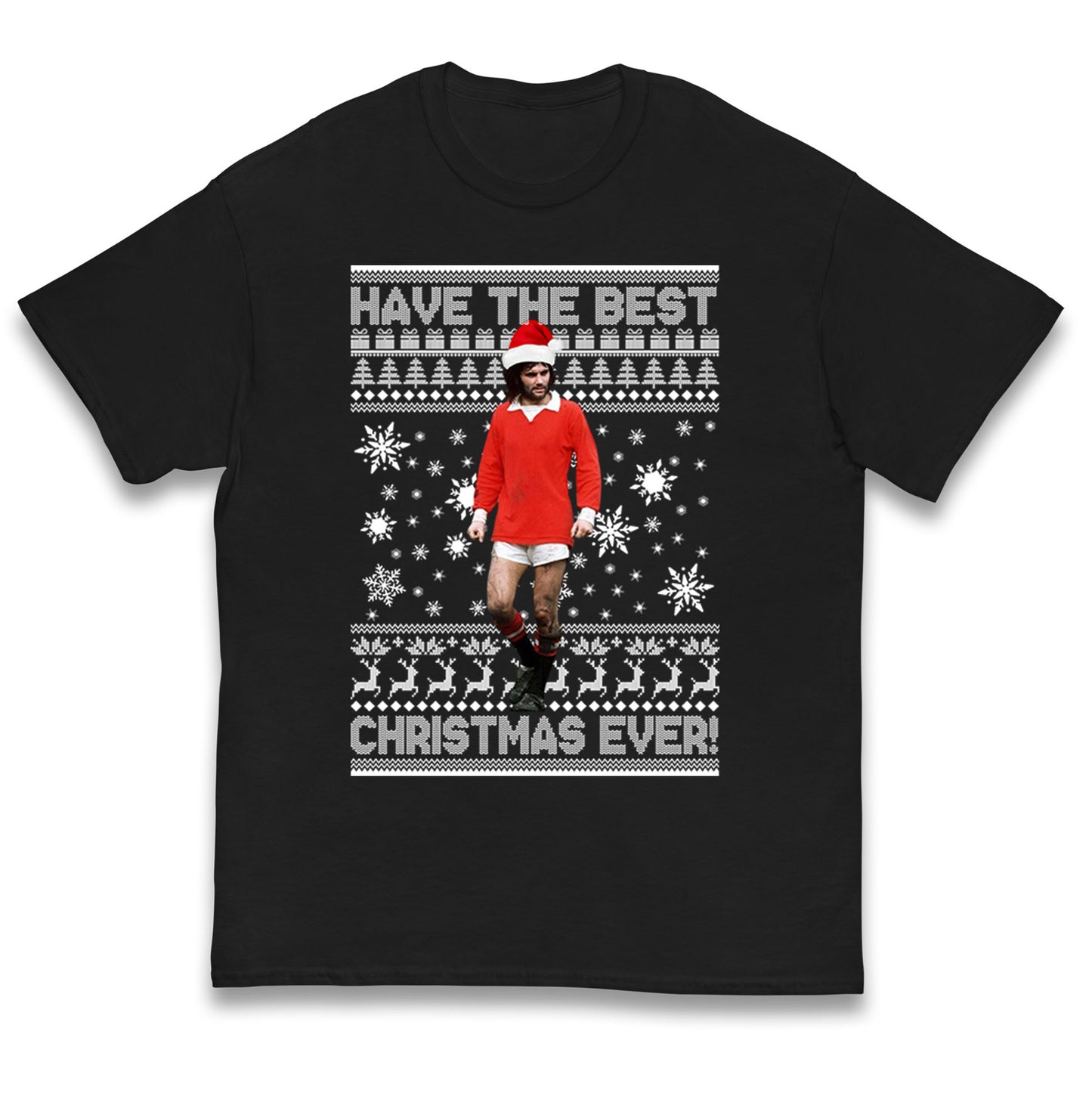 Christmas George Best Kids T Shirt