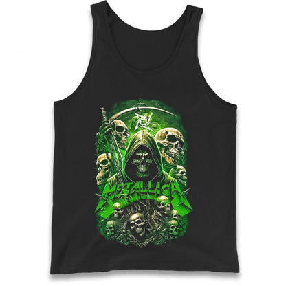 Metallica Green Skulls Tank Top