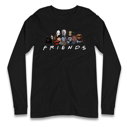 Horror Characters Friends Halloween Long Sleeve T Shirt