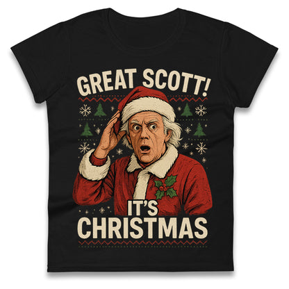 Back to the Future Doc Brown Ladies T Shirt