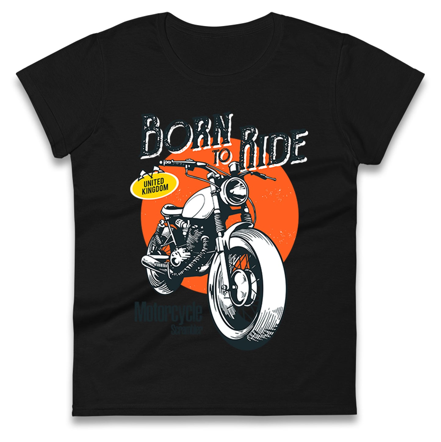 Born To Ride UK Ladies T Shirt
