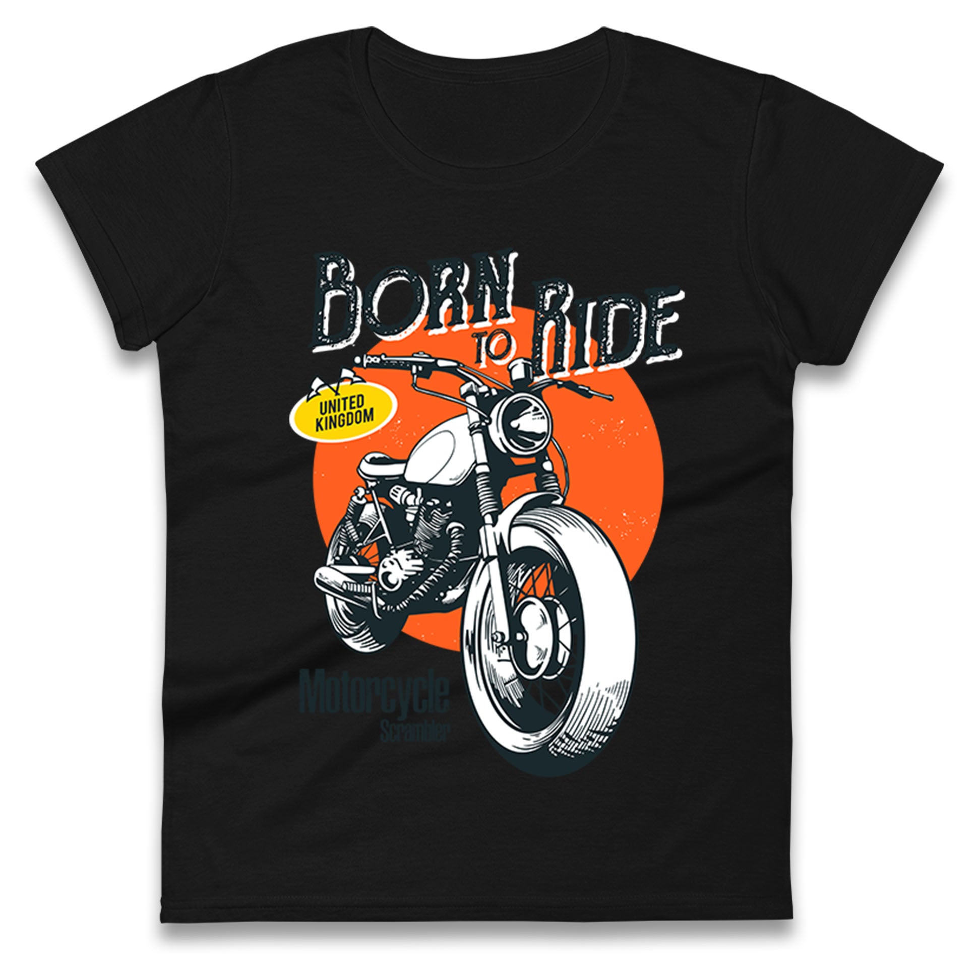 Born To Ride UK Ladies T Shirt
