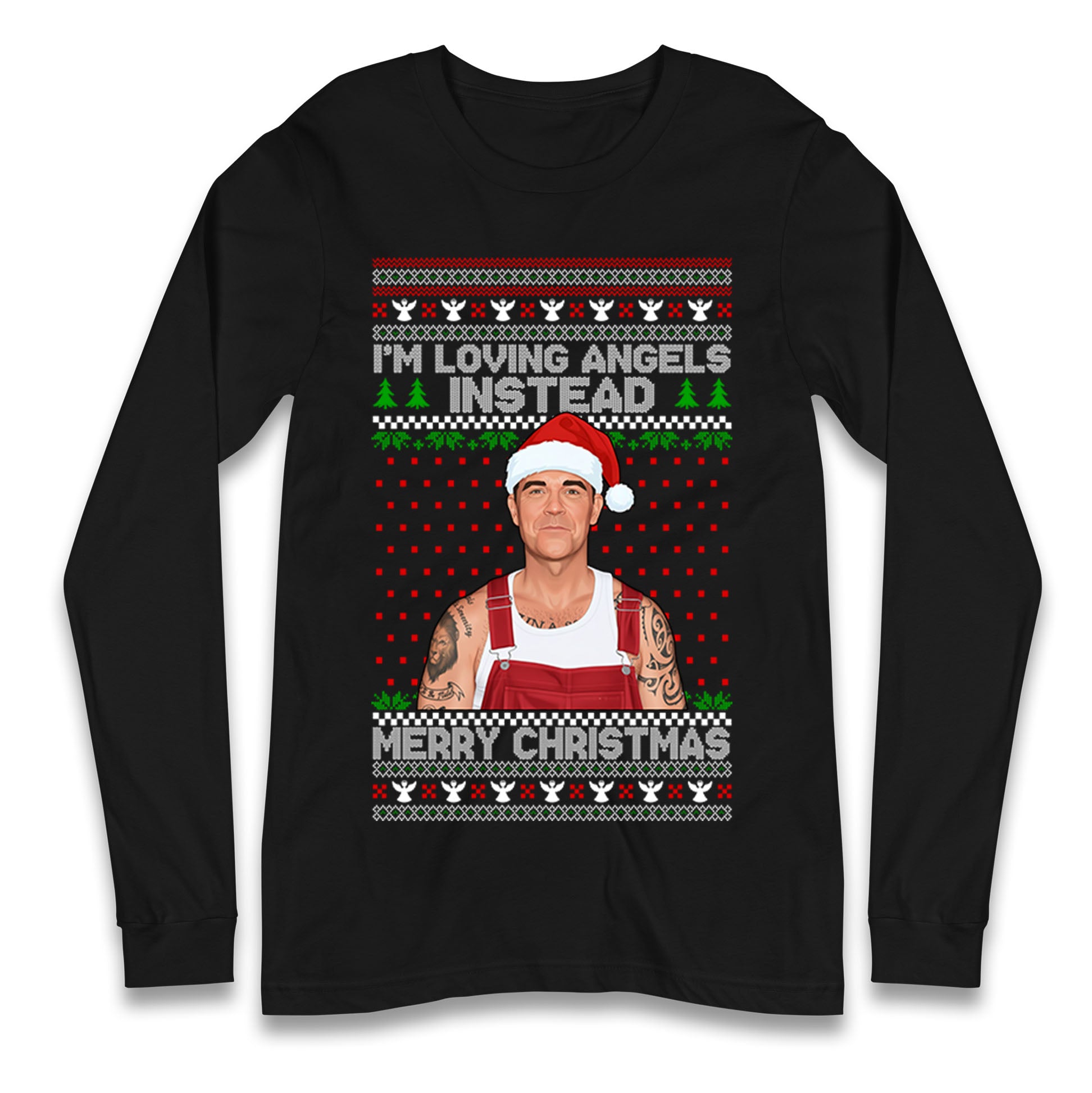 Robbie Williams Christmas Longsleeve T Shirt