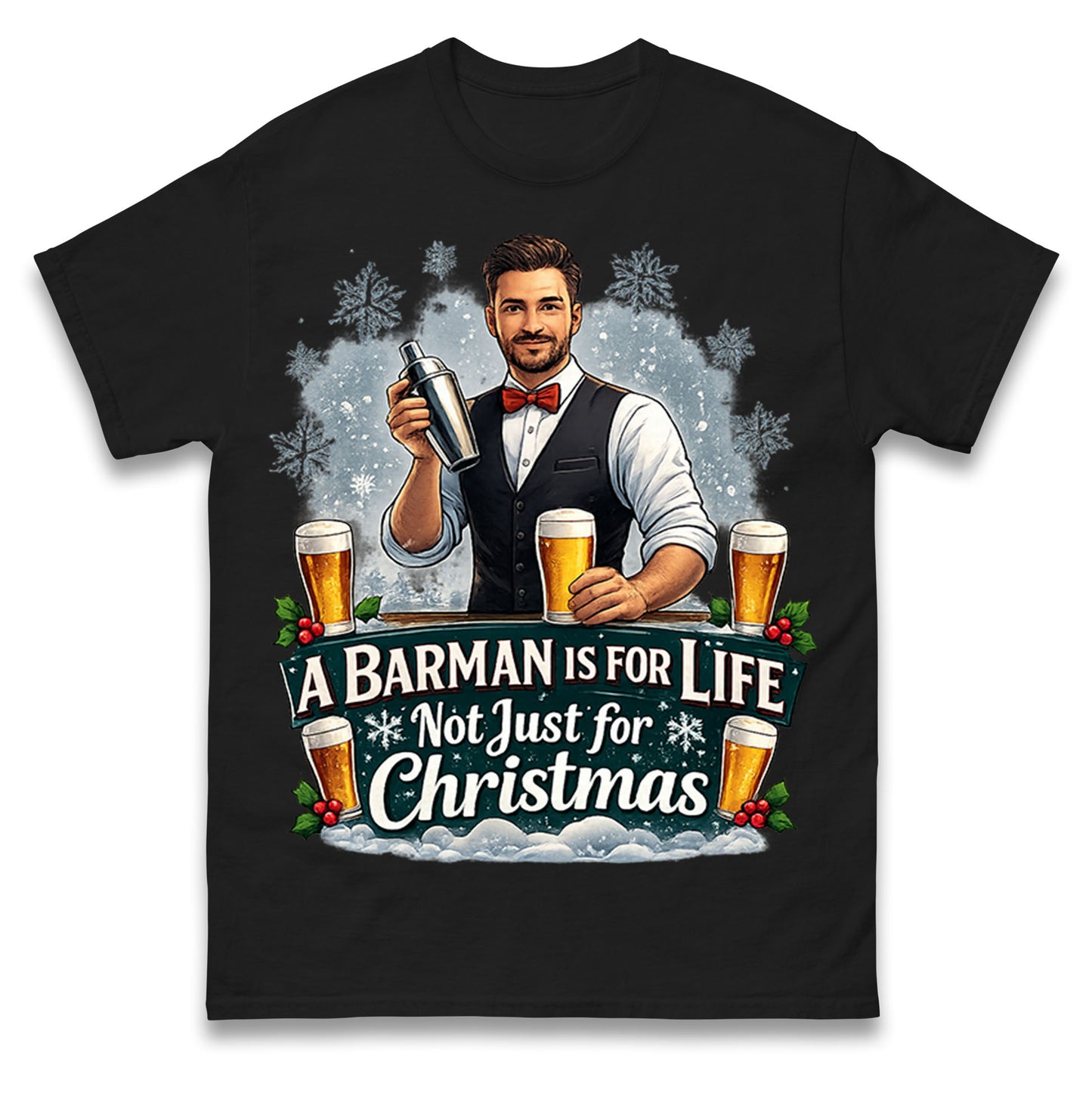Barman Christmas T Shirt