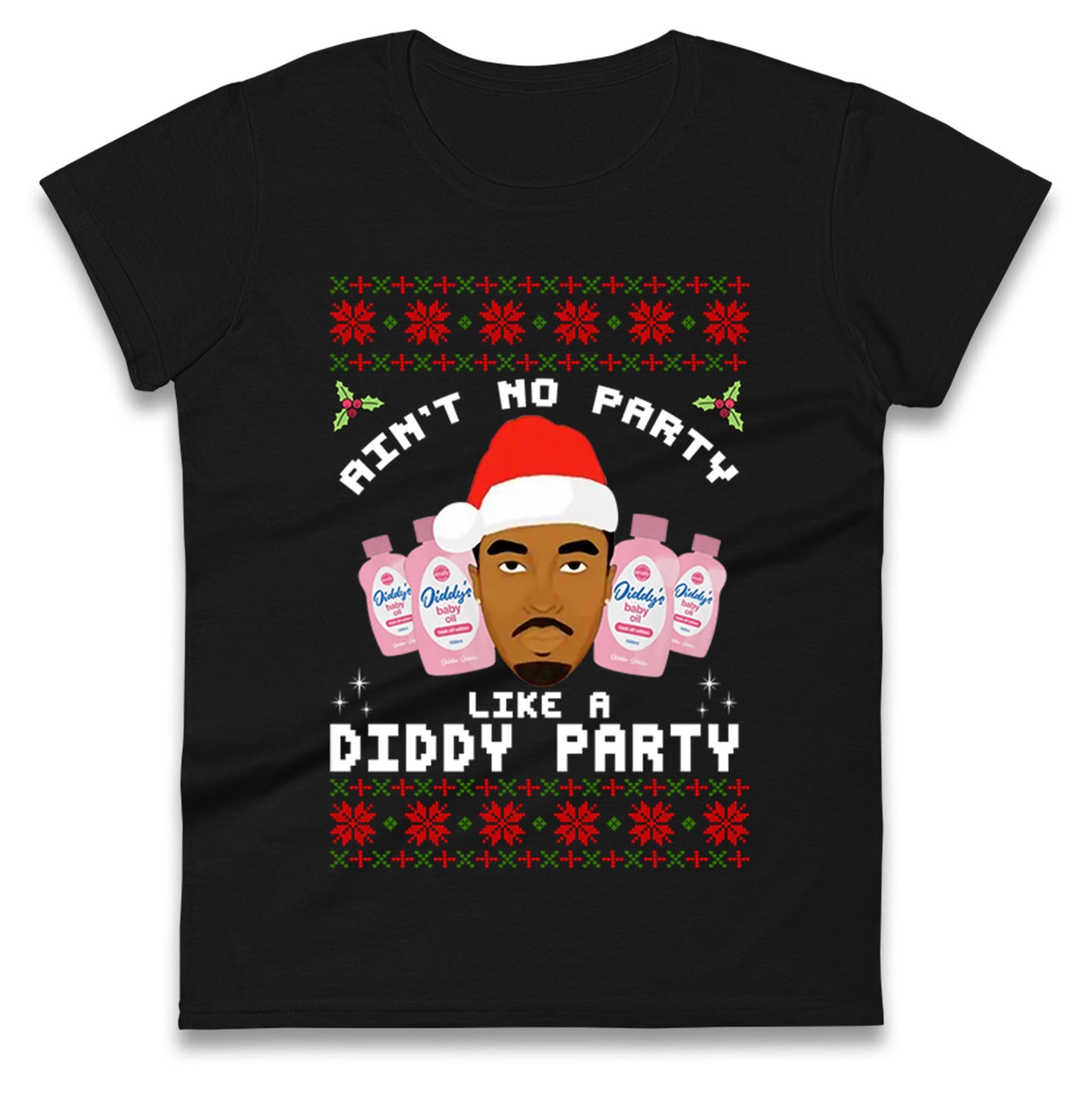 Diddy Christmas Ladies T Shirt