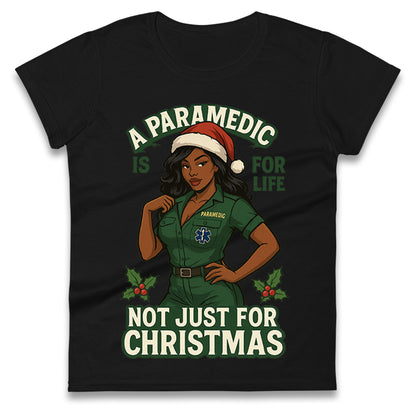 Paramedic Xmas Ladies T Shirt