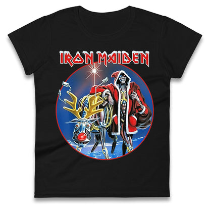 Iron Maiden Christmas Ladies T Shirt