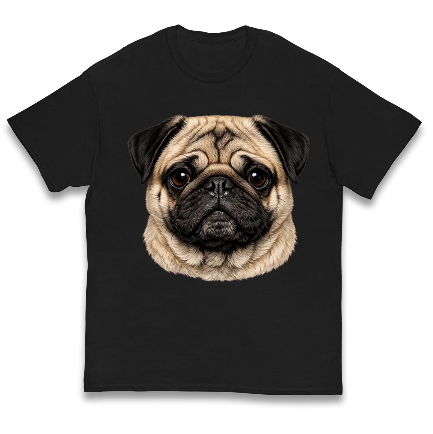 Pug Dog Face Kids T Shirt