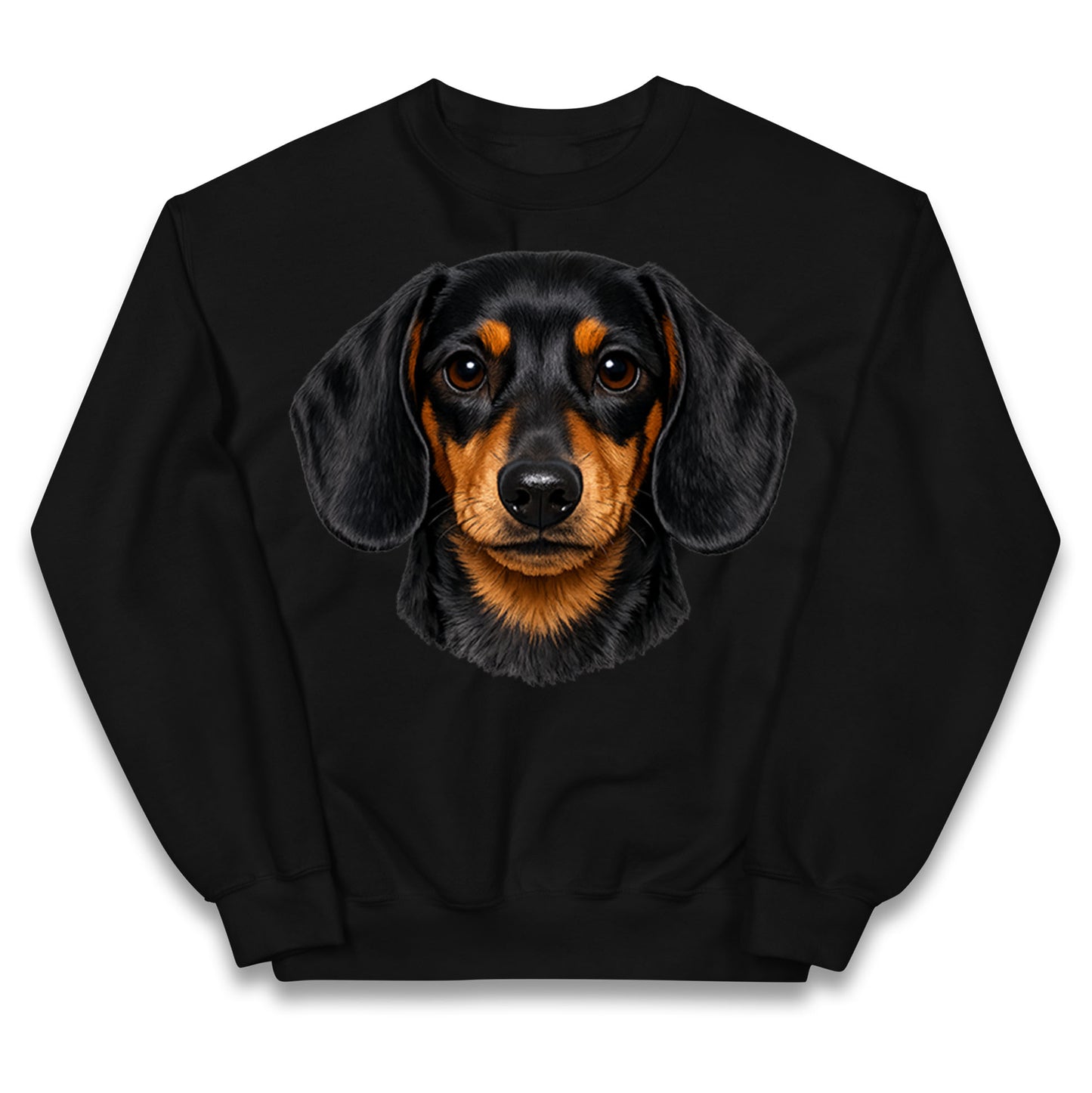 Dachshund Dog Face Kids Jumper