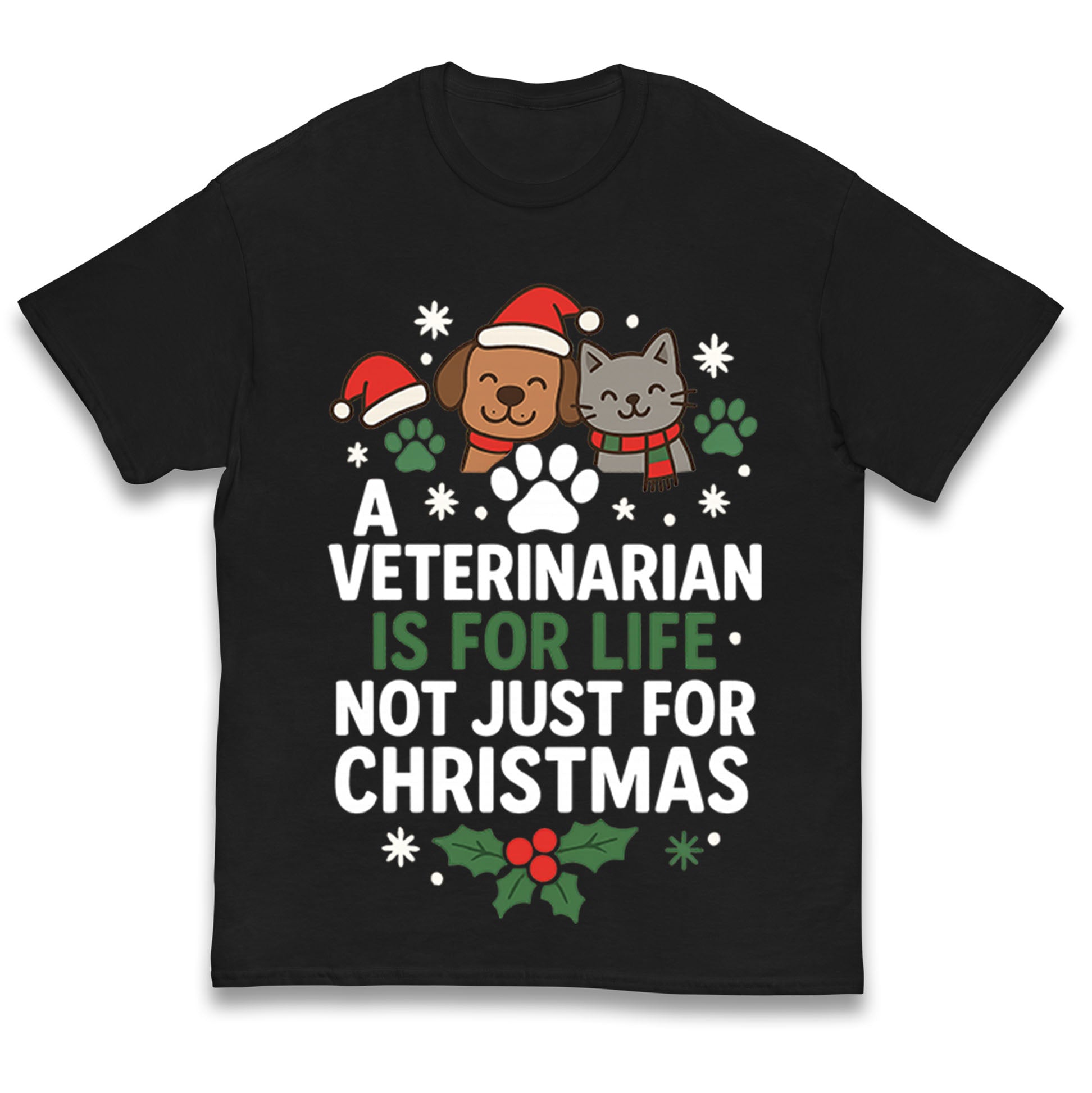 Veterinarian Christmas Kids T Shirt