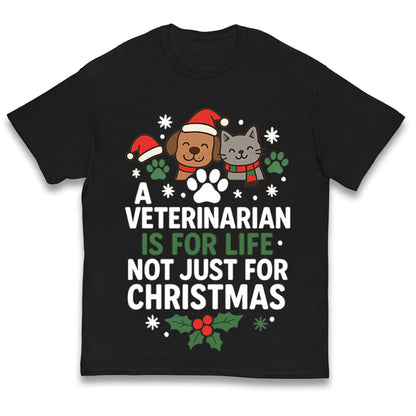 Veterinarian Christmas Kids T Shirt