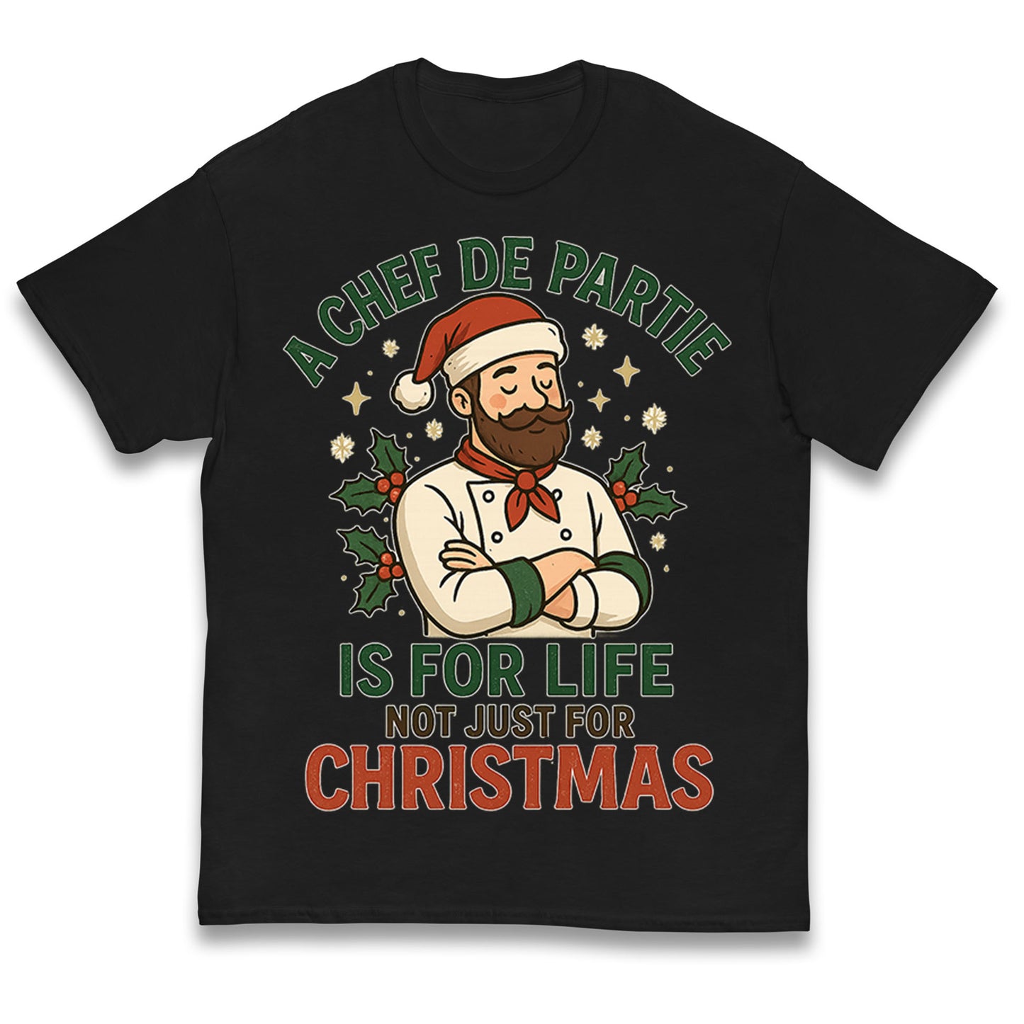 Chef De Partie Christmas Kids T Shirt