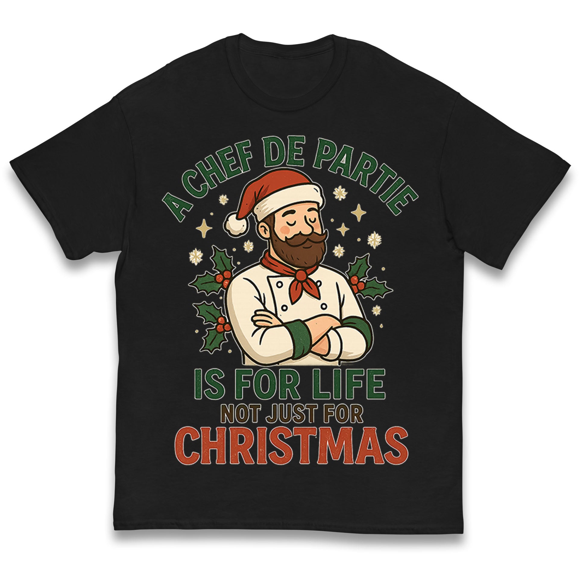 Chef De Partie Christmas Kids T Shirt