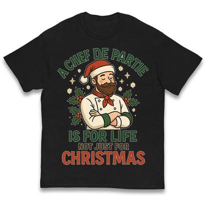 Chef De Partie Christmas Kids T Shirt