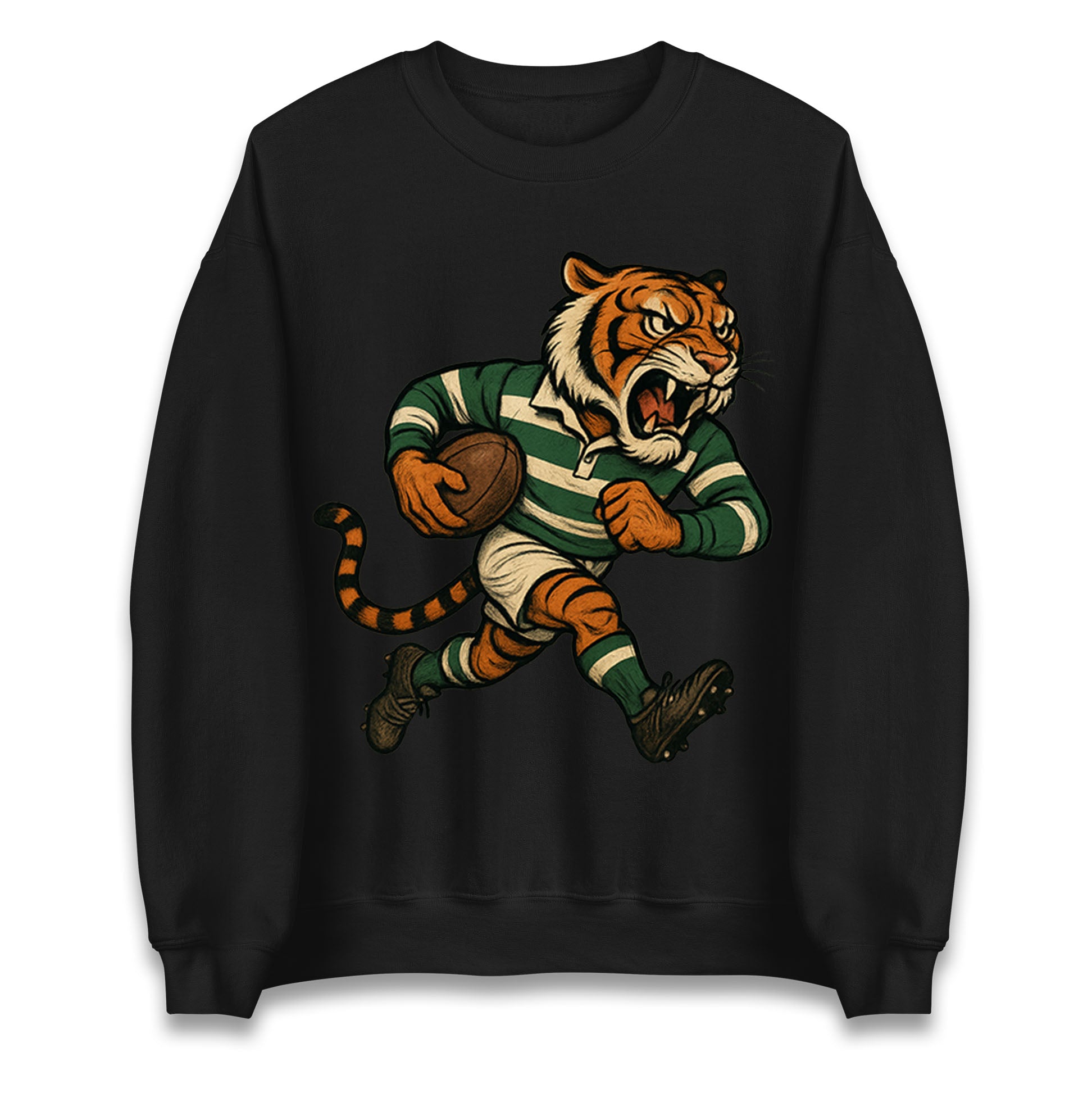 Retro Leicester Tigers Rugby Union Jumper 