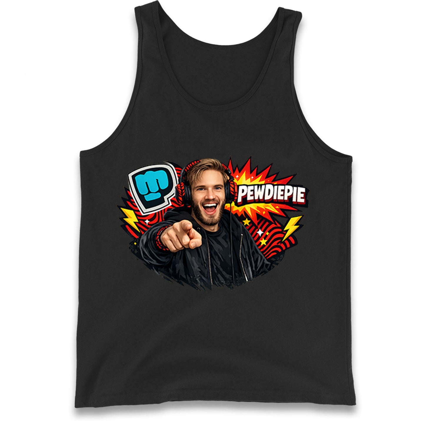PewDiePie YouTuber Tank Top 