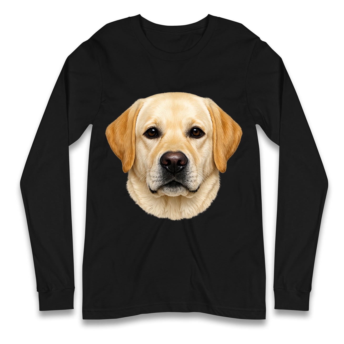 Labrador Dog Face Longsleeve T Shirt 