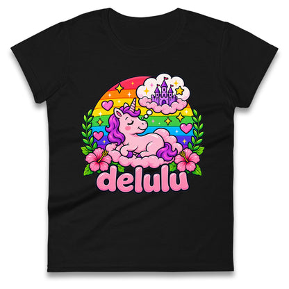 Delulu Unicorn Ladies Tee