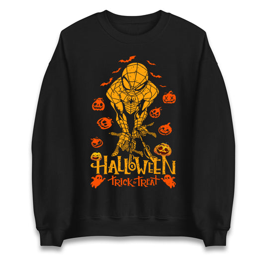Spiderman Trick Or Treat Halloween Sweatshirt
