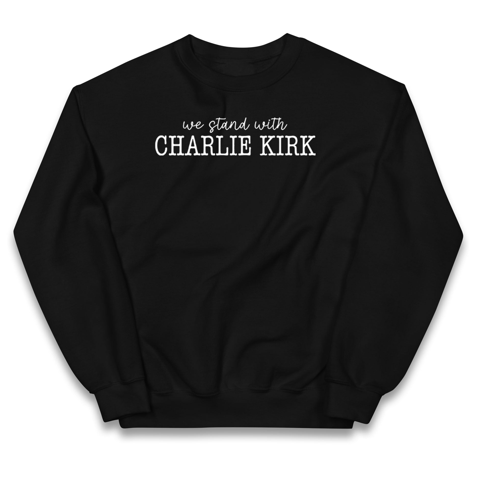 We Stand With Charlie Kirk Kids Jumper