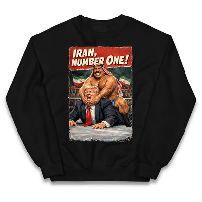 Donald Trump Iron Sheik Iran Wrestling Kids Jumper