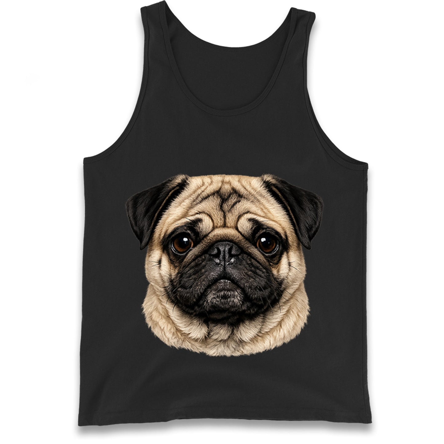 Pug Dog Face Tank Top