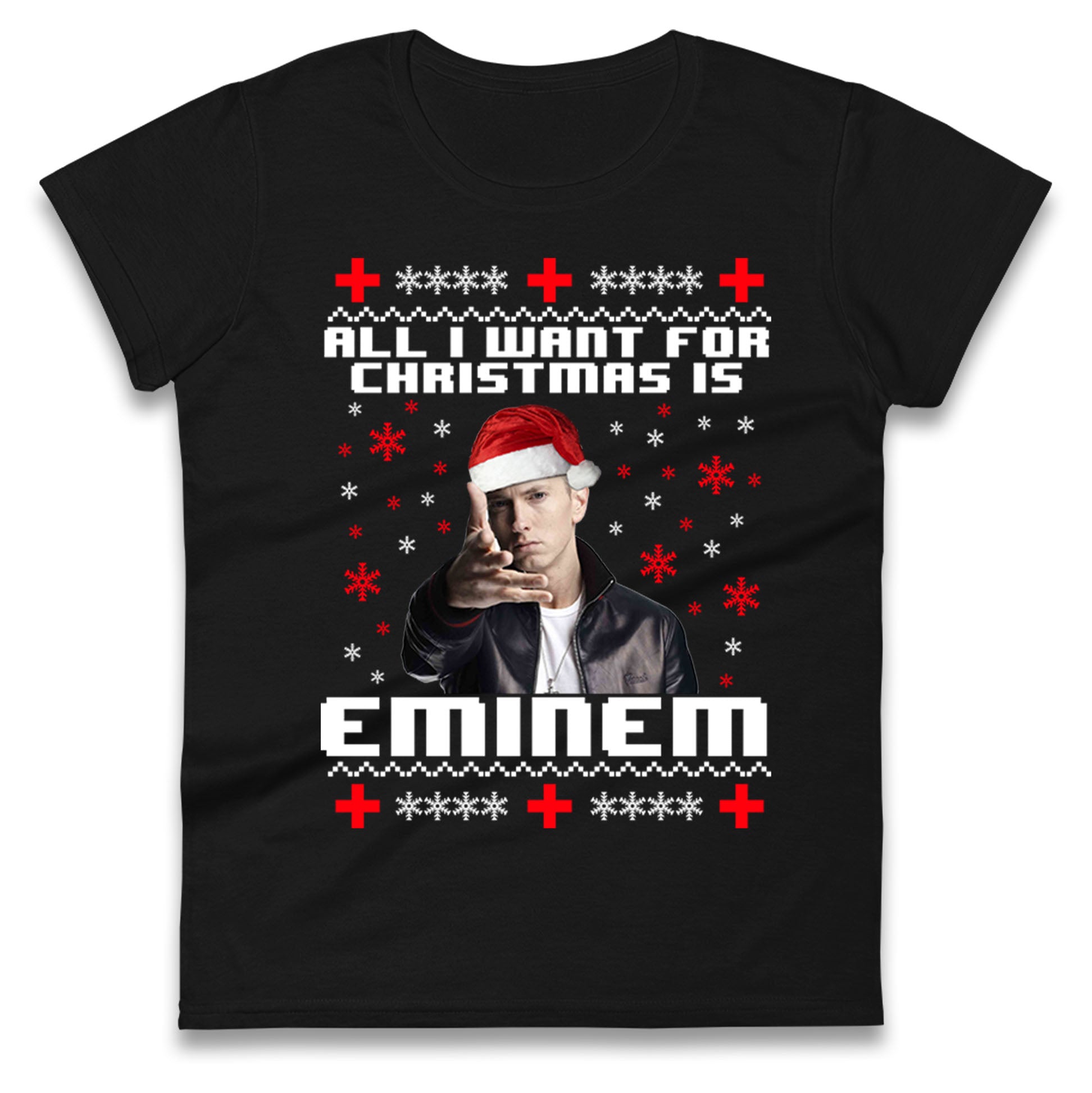 eminem christmas womens top