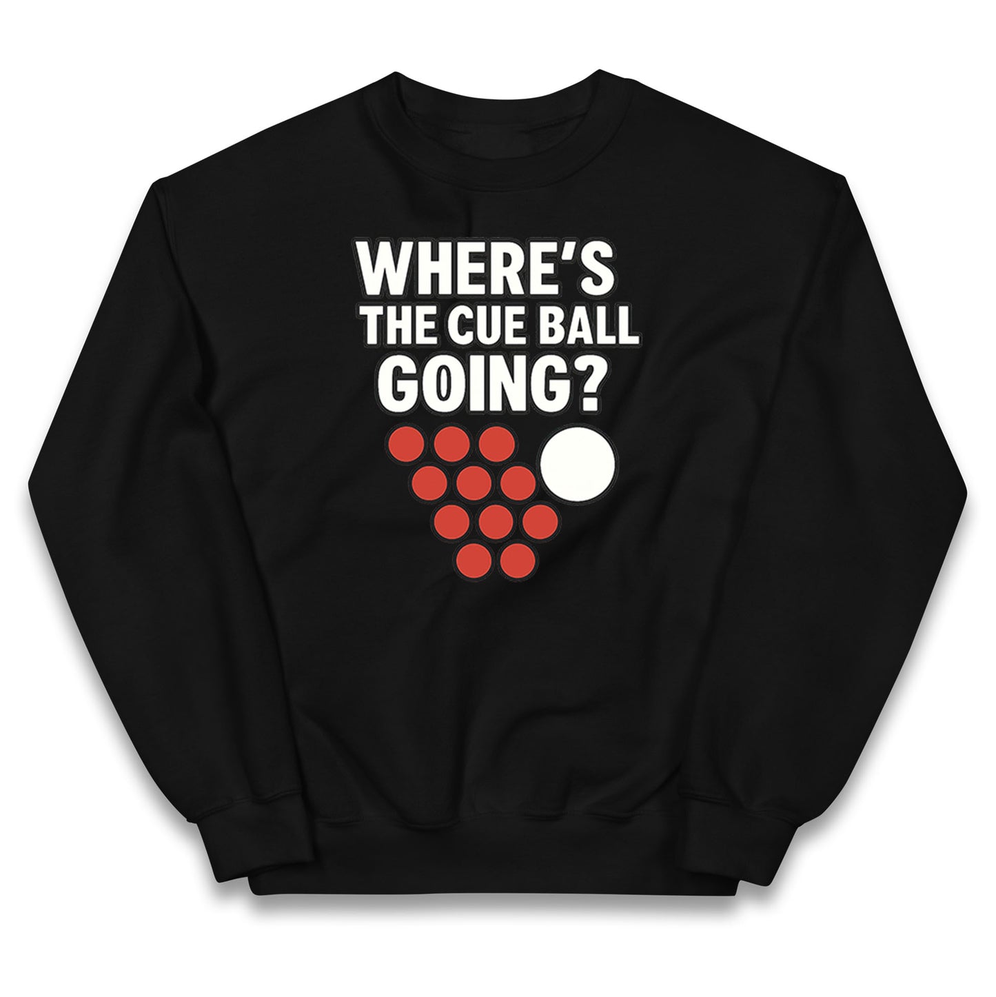 Where’s The Cue Ball Going Kids Jumper