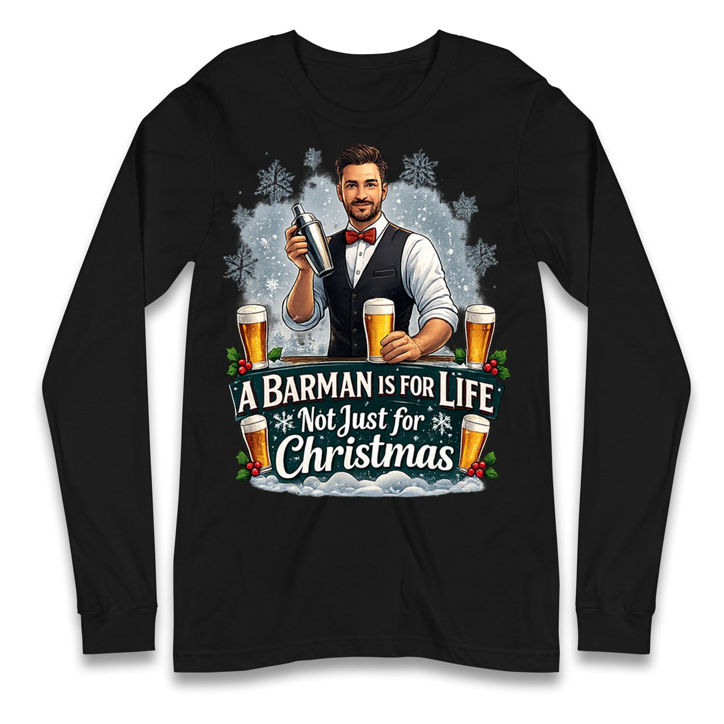 Barman Christmas Longsleeve T Shirt