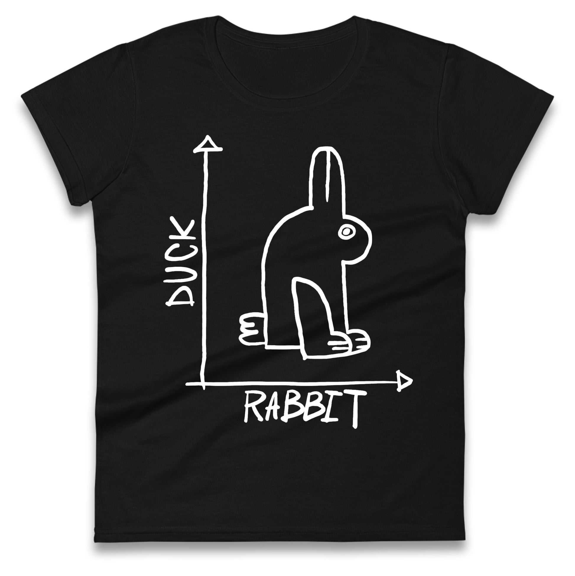Rabbit Duck Ladies T Shirt