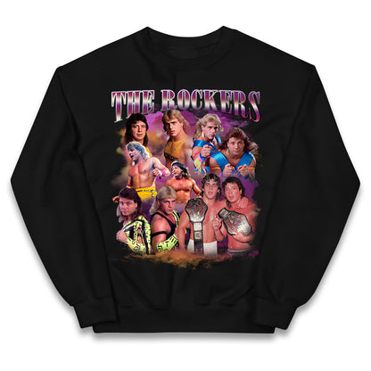 Retro The Rockers Bootleg Wrestling Kids Jumper