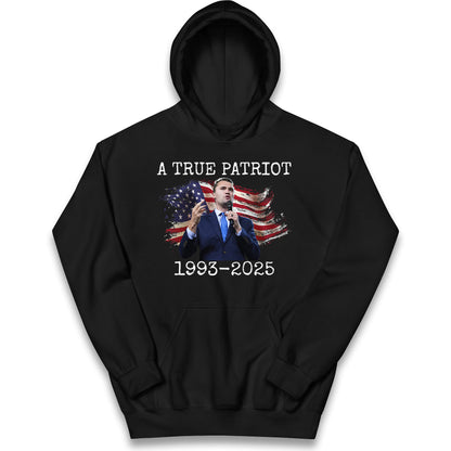 Charlie Kirk Tribute Kids Hoodie