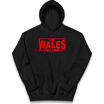 I'm Wales Till I Die Kids Hoodie